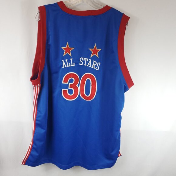 Legendary Classic Underdawgs Harlem Globe Trotters Red Blue 30 All Stars Sz XL - Picture 8 of 9